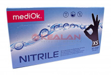 MEDIOK нитриловые перчатки, чёрные, размер XS (в упаковке 50 пар.)