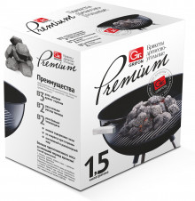 GRIFON Древесноугольные брикеты Premium ECO, 1.5 кг, в кор.