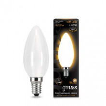 Лампа Gauss LED Filament Candle OPAL E14 5W 420lm 2700К