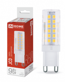 IN HOME Лампа светодиодная LED-JCD 9Вт 230В G9 4000К 860Лм
