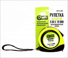 ON Рулетка AUTOSTOP 5м х 19мм, автостоп, двухкомпонентный корпус