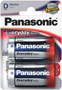 Батарейка PANASONIC LR20 EVERYDAY BP2