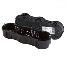 TDM установочная коробка СП 3-х местная, 212х70х45мм, саморезы, IP20, инд. штрихкод