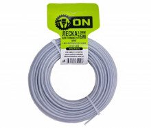 ON Леска для триммера круглая с металлическим сердечником (армированная), 3,0мм х 15м