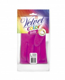 GRIFON Перчатки латексные COLOR с хлопковым напылением, р-р S