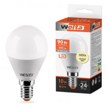 WOLTA лампа LED G45 10Вт 900лм Е14 4000К   1/50