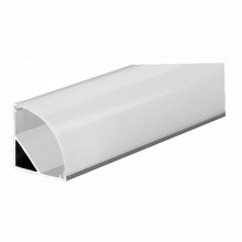 Профиль LEEK накладной угловой для LED ленты 2000x16x16 мм цв.хром
