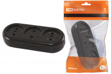 TDM розеточная колодка 3 гнезда 2П 16А макс. 