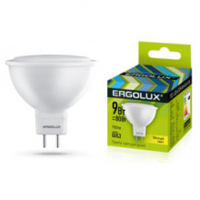 Лампа ERGOLUX LED-JCDR-9W-GU5.3-3K (JCDR 9Вт GU5.3 3000K 172-265В)
