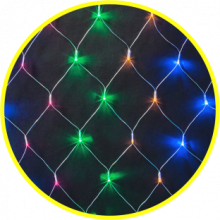 Гирлянда Navigator 61 845 NGF-N01-156RGBY-12-1,5x1.5m-230-TR-IP20 ВхШ
