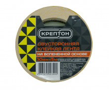 КРЕПТОН Двусторонняя клейкая лента на вспененной основе 30мм х 5м