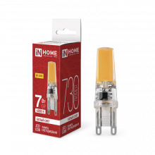IN HOME Лампа светодиодная LED-JCD-COB 7Вт 230В G9 4000К 730Лм