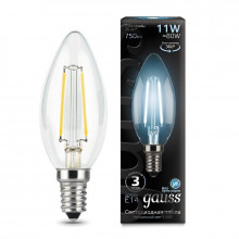 Лампа Gauss LED Filament Candle E14 11W 750lm  4100K