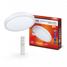 IN HOME Светильник светодиодный серии COMFORT SAPHIR 55Вт 3000-6500K 4400Лм 400x100мм с пультом ДУ