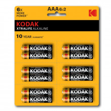 Батарейки Kodak LR03-12BL perforated (6x2BL) XTRALIFE Alkaline[KAAA-2x6 perf] (144/576) 30418479-RU1