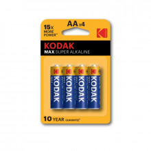 Батарейки Kodak LR6-4BL MAX SUPER Alkaline [KAA-4] (80/400) CAT30952867
