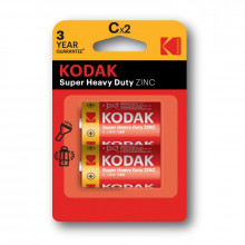Батарейки Kodak R14-2BL SUPER HEAVY DUTY Zinc [KCHZ-2] (20/200) CAT30951051
