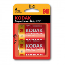 Батарейки Kodak R20-2BL SUPER HEAVY DUTY Zinc [KDHZ-2] (24/120) CAT30946385