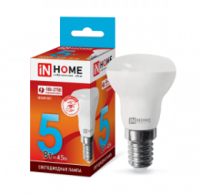 IN HOME Лампа светодиодная LED-R39-VC 5Вт 230В Е14 4000К 410Лм