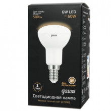 Лампа GAUSS LED R50 6W E14 2700K
