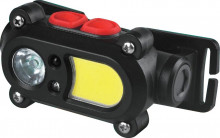 Фонарь CAMELION LED53418 (фонарь налоб. акк. 3,7В, карбон, 2 LED, 3 Ватт, 15 реж., сенсор, Micro-USB