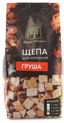 Щепа для копчения Сады Алтая Груша ц/б пакет 2 л