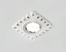 АКЦИЯ Светильник AMBRELLA D5550 W/CL белый прозрачный керамика + лампа LED в подарок