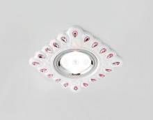 АКЦИЯ Светильник AMBRELLA D5550 W/PI белый розовый керамика + лампа LED в подарок