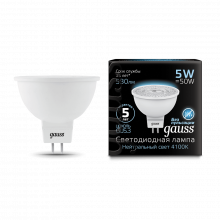 Лампа GAUSS LED MR16 5W SMD GU5.3 4100K FR