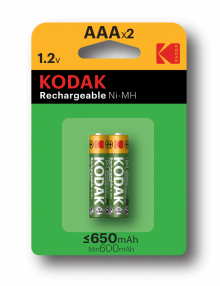 Аккумуляторы NiMH Kodak HR03-2BL 650mАh [K3AHR-2] (20/240) 30955042