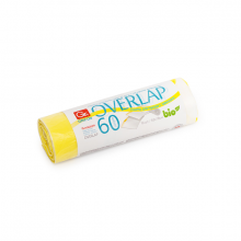 GRIFON Пакеты для мусора с завязками OVERLAP 60 л, 10 шт в рулоне, 11 мкм /44/1