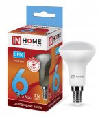 IN HOME Лампа светодиодная LED-R50-VC 6Вт 230В Е14 4000К 480Лм