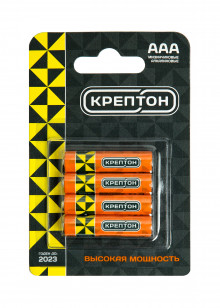 Батарейка КРЕПТОН АAА LR03 BP4