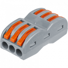 Клемма  монтажная Navigator 14 222 NTC-R-3x3-6-B5 (5шт/упак) модель СК-413 проходная