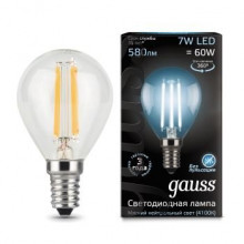 Лампа Gauss LED Filament Globe E14 7W 4100K