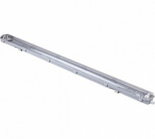 Светильник LEEK под лампу G13/T8 IP65, 2*20W 1,2м, серый, прозрачный рассеиватель