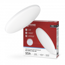 IN HOME Светильник светодиодный серии NEO SIMPLE-9565-WH 95Вт 230В 6500K 7600Лм 460x67мм белый