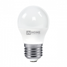 IN HOME Лампа светодиодная LED-ШАР-VC 8Вт 230В Е27 4000К 600Лм