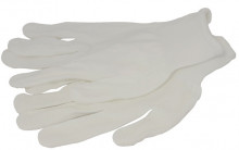Перчатки нейлоновые (белые с белым Пвх)