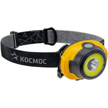 Фонарь налобный КОСМОС KocH103COBLED, 3Вт COB LED, 3 режима работы, питание 3*AAA