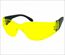 Очки защитные тип Классик открытого типа ЖЕЛТЫЕ с черной дужкой