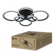 IN HOME Светильник светодиодный ELEGANT BLISS-120B 120Вт 3000-6500K 8400Лм 780х550х130мм c ДУ черный