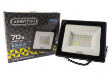 Прожектор КРЕПТОН LED 70W IP65 черный 6500K