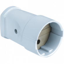 Штепсельное гнездо Navigator 61 716 NCA-SK01-10A-X-WH б/з белый